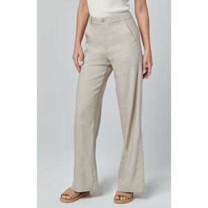 ALP N ROCK NWT Britt Wide Leg Linen Pants Silver Grey Womens XL